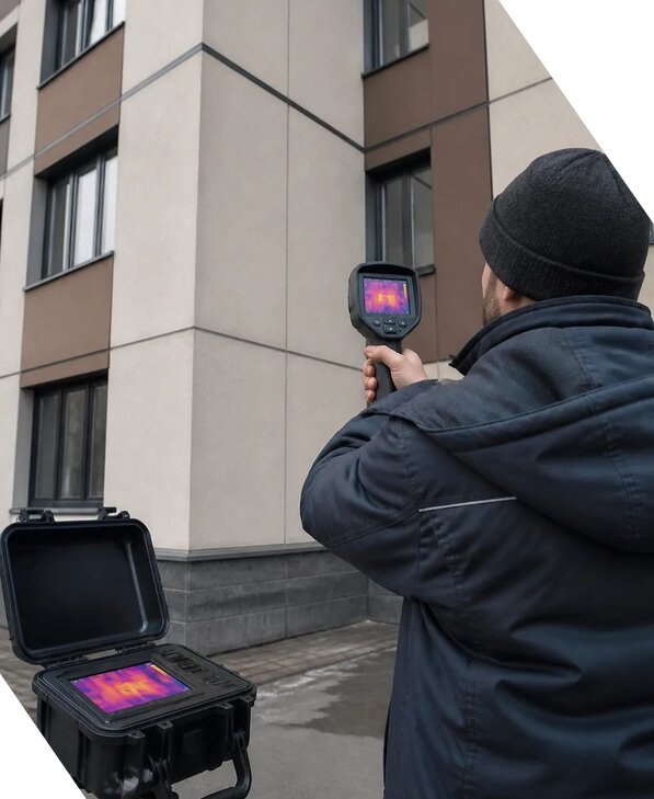 Тепловизионное обследование зданий и сооружений в Елизове