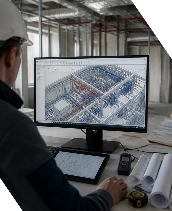 Создание BIM модели инженерных сетей для объектов в Елизове